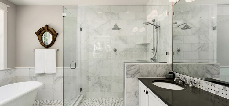 bathroom shower door installation in Los Angeles